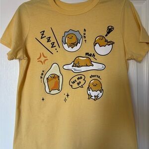 Sanrio Yellow Gudetama Kids T-Shirt